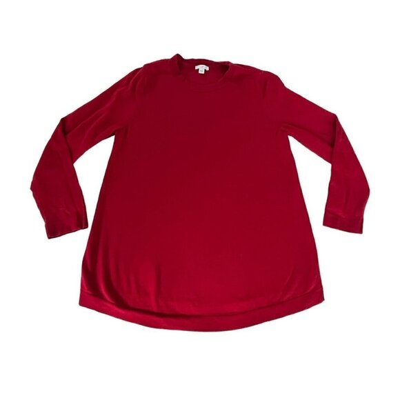 J. Jill Women’s Sz M True Red Long Sleeve Pullover  Sweater - Picture 7 of 7